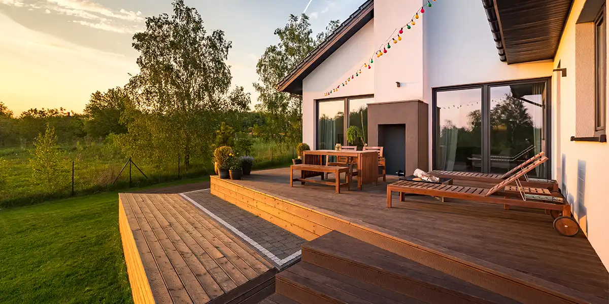 Træterrasse,